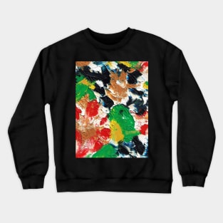 Abstract flowing flower colors art Crewneck Sweatshirt